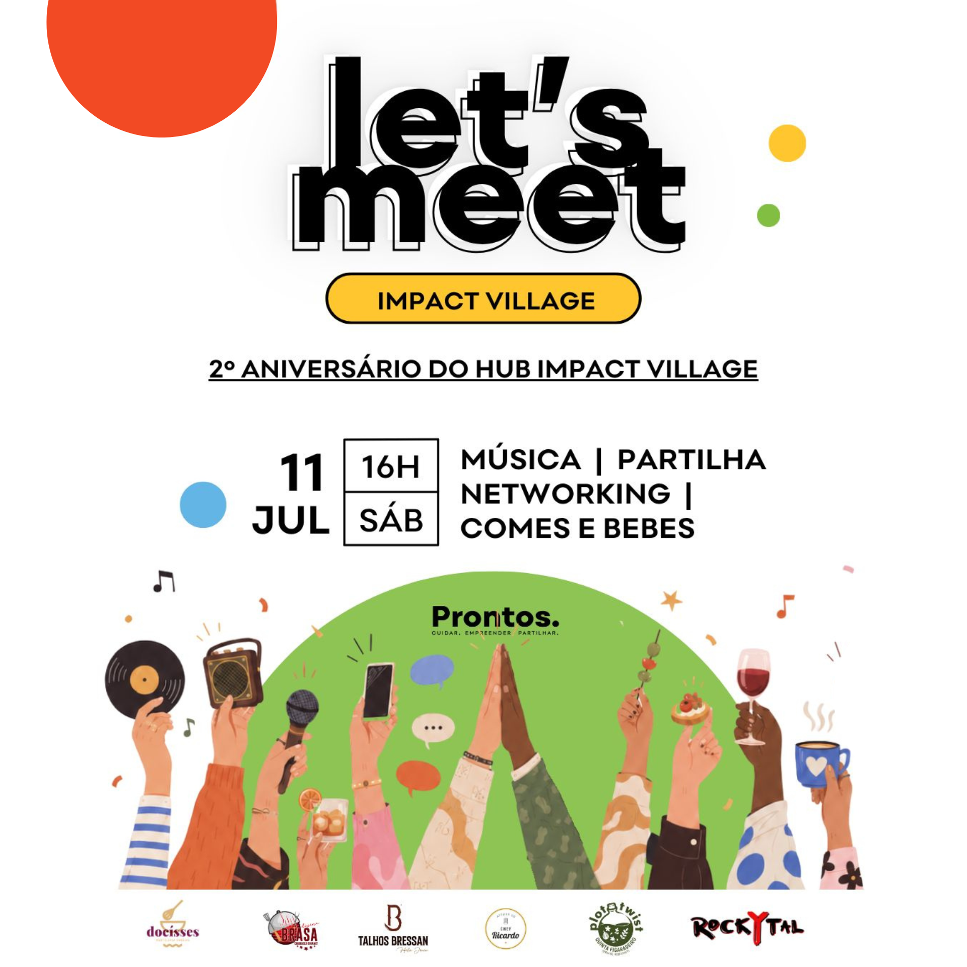 Let's Meet - 2º aniversário Impact Village — event image